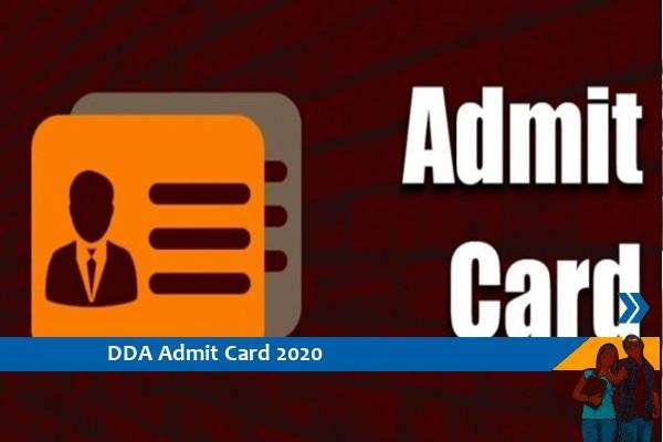 DDA Admit Card 2020 – स्टेनोग्राफर परीक्षा 2020 के प्रवेश पत्र के लिए यहां क्लिक करें