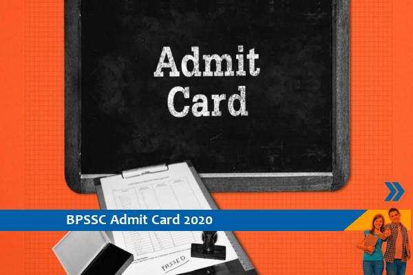 BPSSC Admit Card 2020 – सहायक सब इंस्पेक्टर परीक्षा 2020 के प्रवेश पत्र के लिए यहां क्लिक करें
