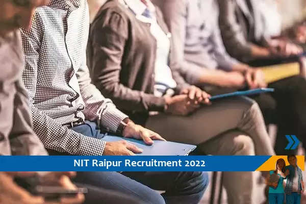 NIT Raipur में जूनियर रिसर्च फेलो के पद पर भर्ती