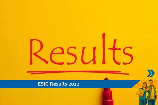 esic declared the most awaited result of senior resident Exam 2022 exam result at the official website.