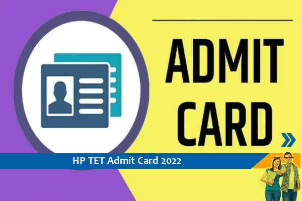 HP TET परीक्षा 2022 के प्रवेश पत्र जारी हुए, 31 जुलाई को होगी परीक्षा