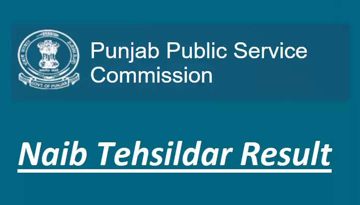 PPSC,Naib Tehsildar,result,ppsc.gov.in