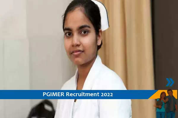 जूनियर नर्स के पद पर PGIMER Chandigarh में डिप्लोमा पास के लिए भर्ती