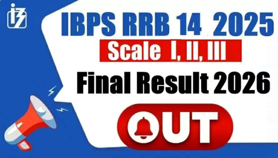 IBPS RRB XIV 14वीं ऑफिस असिस्टेंट, स्केल-II, III का अंतिम परिणाम 2026