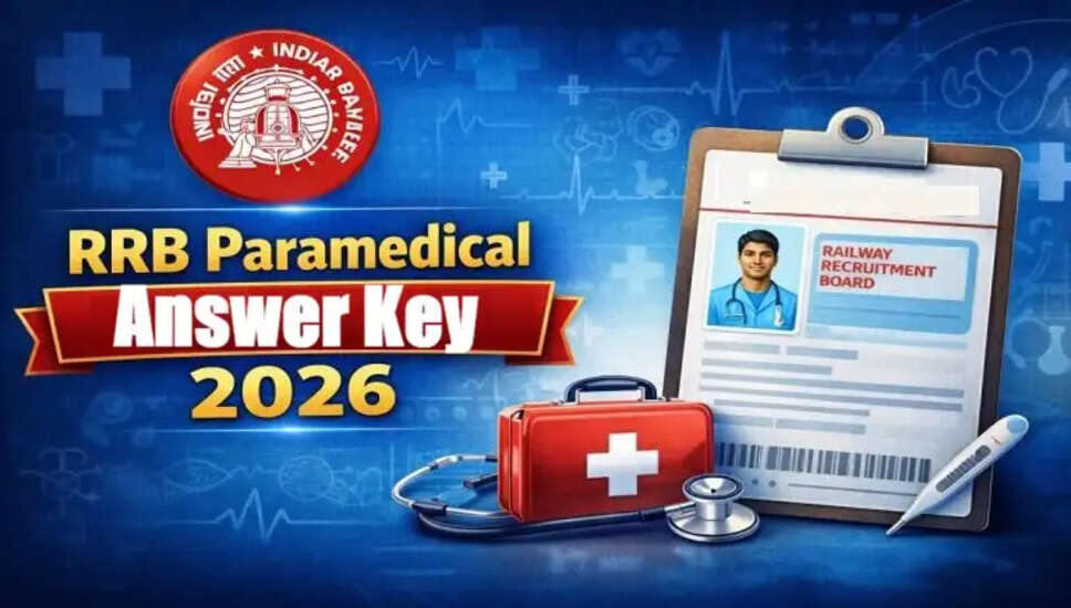 RRB पैरामेडिकल स्टाफ CEN.No.03/2025 उत्तर कुंजी 2026 जारी