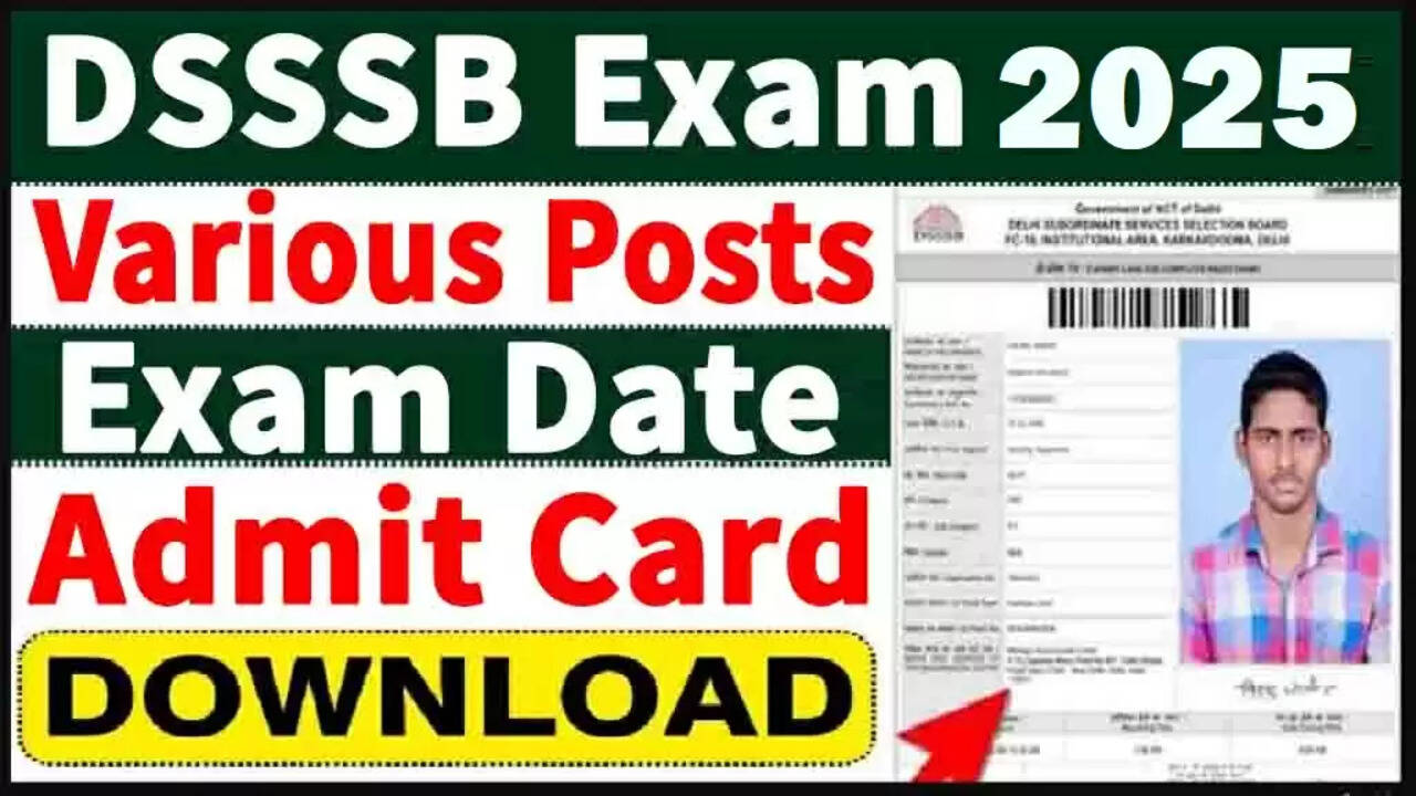 DSSSB विभिन्न पदों के लिए प्रवेश पत्र 2026 जारी