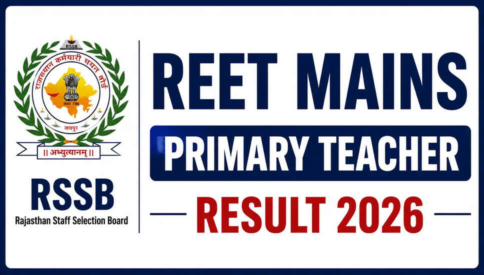 RSSB REET Mains Primary Teacher Result 2026: Complete Details