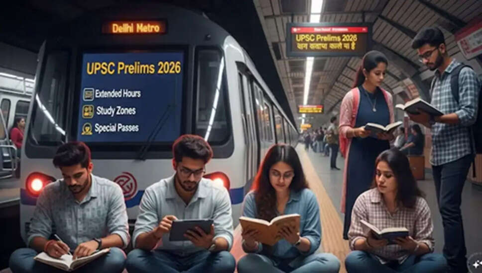 UPSC CSE Prelims 2026: दिल्ली मेट्रो ने विशेष व्यवस्था की