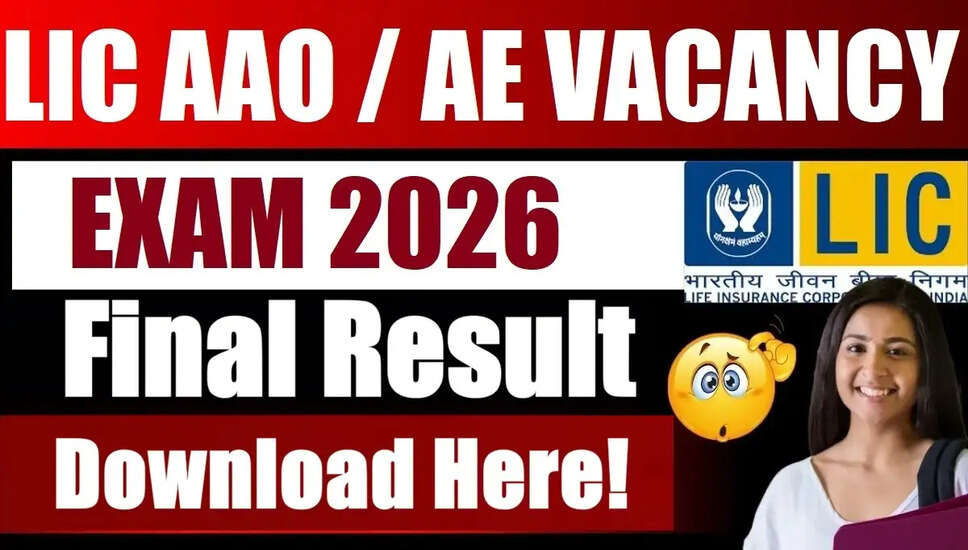 LIC AAO / AE 2026 का अंतिम परिणाम जारी