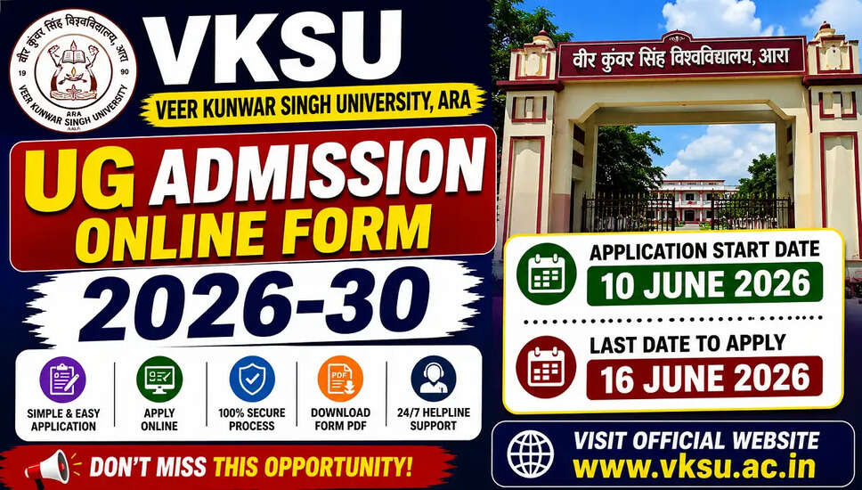 VKSU अंडर ग्रेजुएट एडमिशन ऑनलाइन फॉर्म 2026-30 की जानकारी
