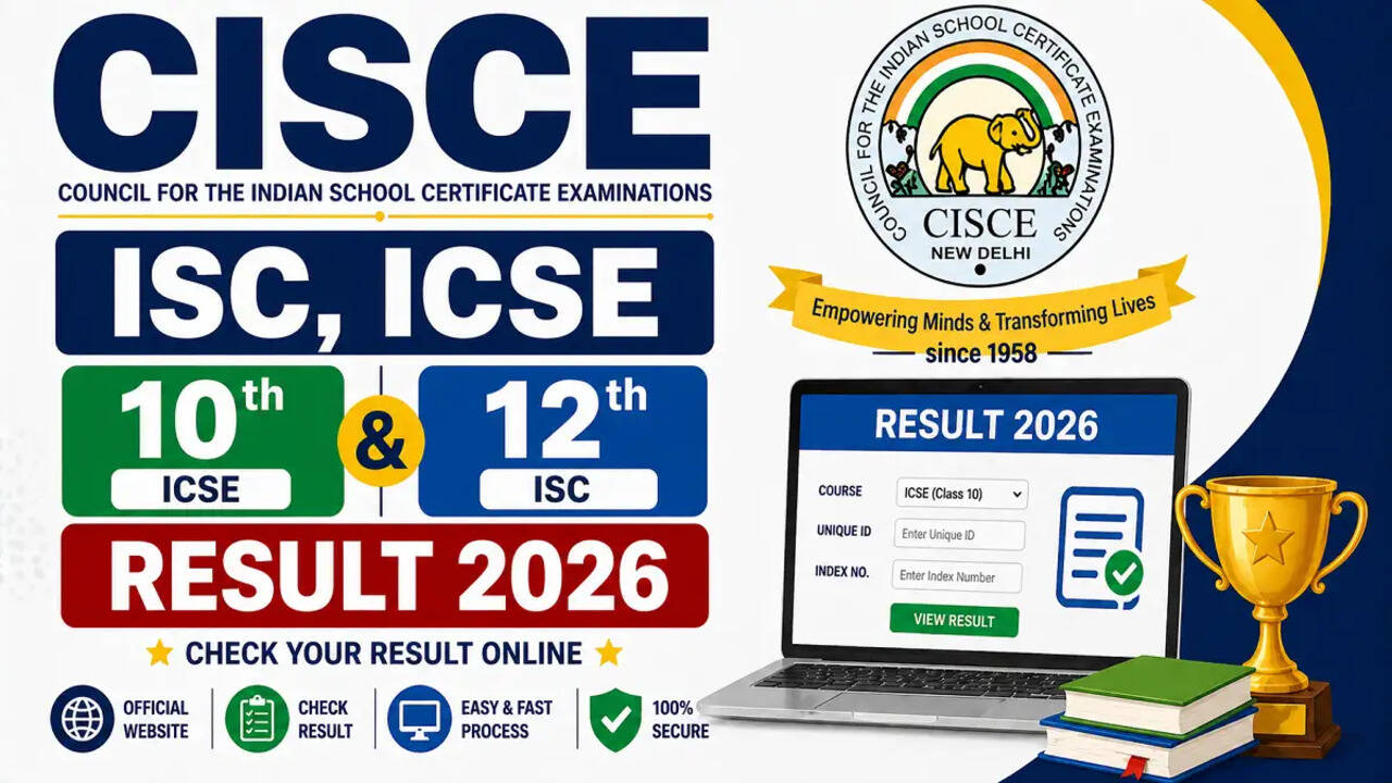 CISCE ISC और ICSE कक्षा 10वीं, 12वीं सुधार परिणाम 2026 की घोषणा