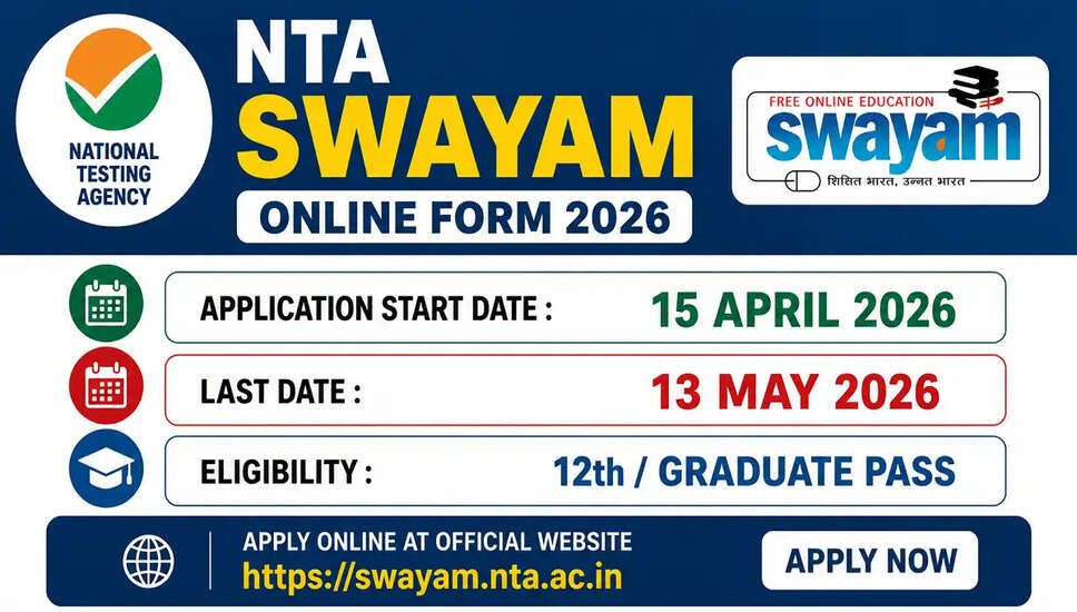 NTA SWAYAM 2026: ऑनलाइन आवेदन प्रक्रिया और महत्वपूर्ण तिथियाँ