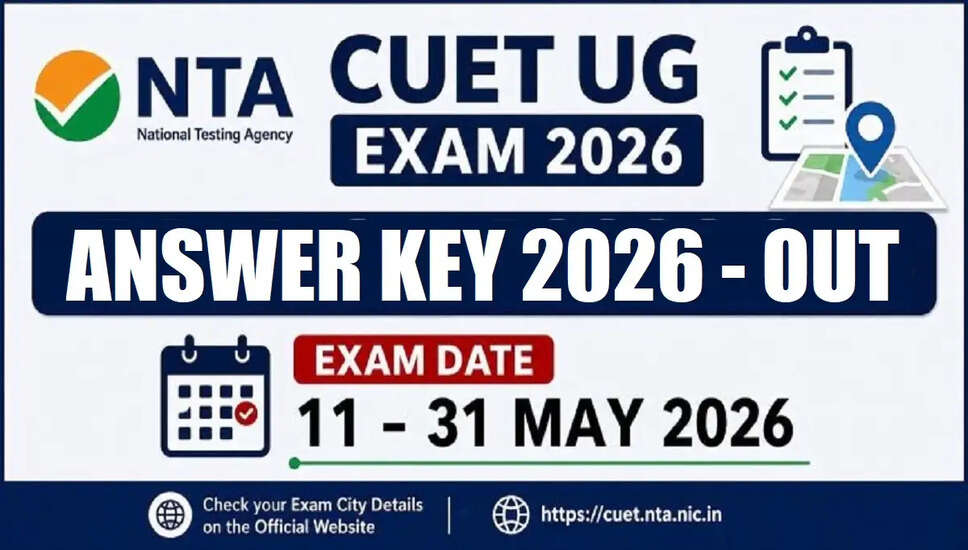 NTA CUET UG 2026 उत्तर कुंजी जारी, जानें महत्वपूर्ण तिथियाँ और आवेदन प्रक्रिया