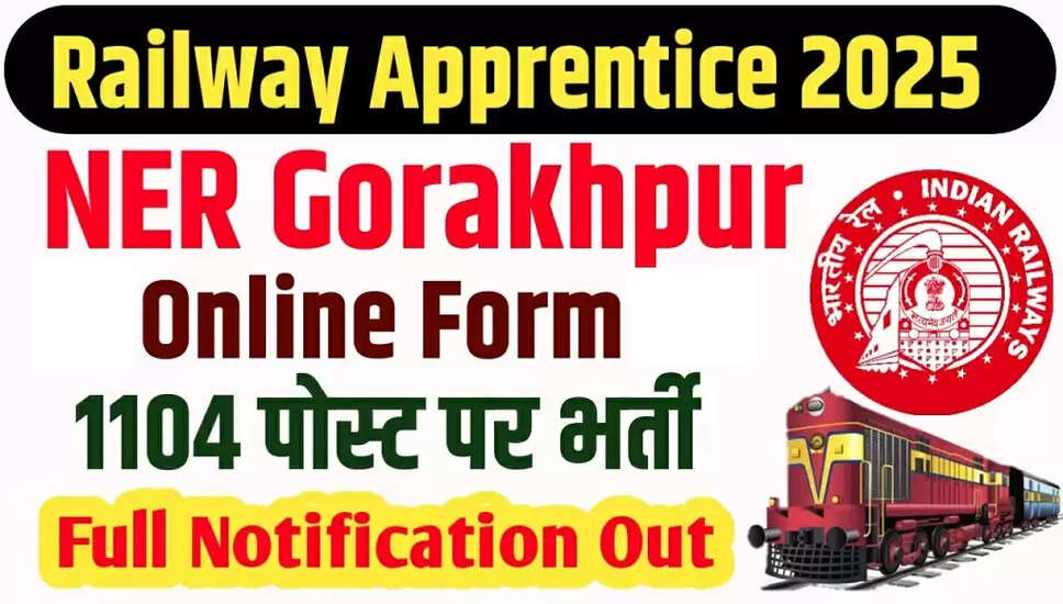 रेलवे RRC NER गोरखपुर अपरेंटिस भर्ती 2025 की अधिसूचना