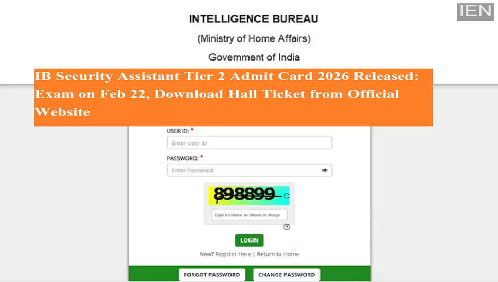 IB सुरक्षा सहायक टियर 2 परीक्षा के लिए प्रवेश पत्र जारी