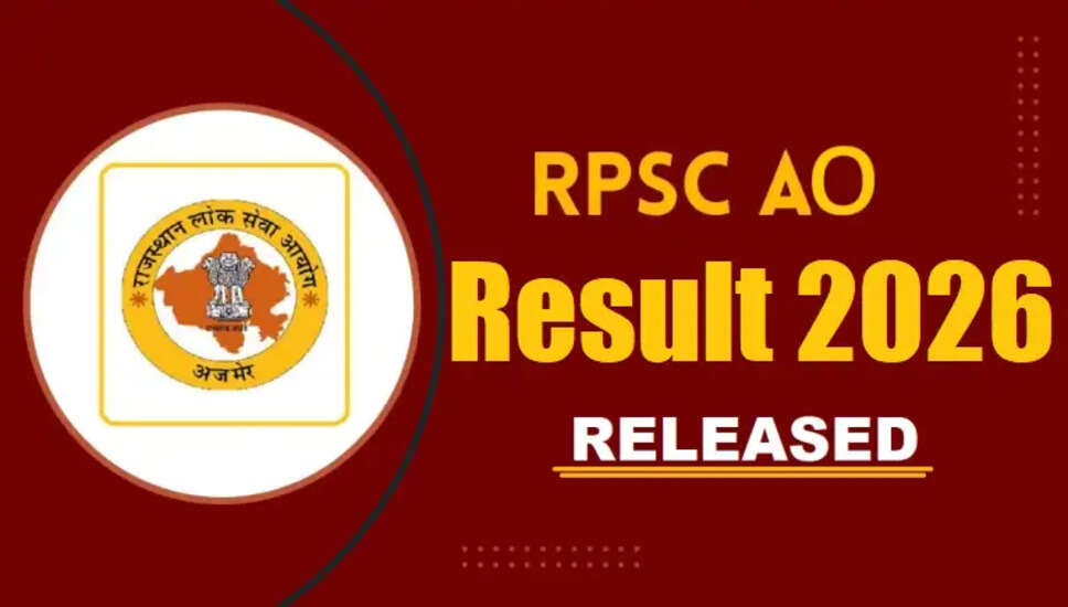 RPSC कृषि अधिकारी परिणाम 2026 की घोषणा