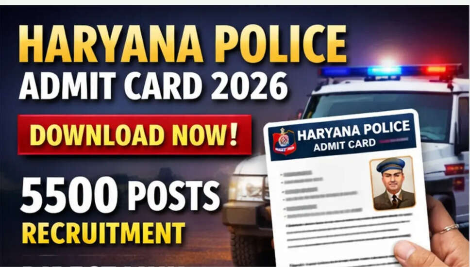 Haryana Police Constable PST Admit Card 2026 Released