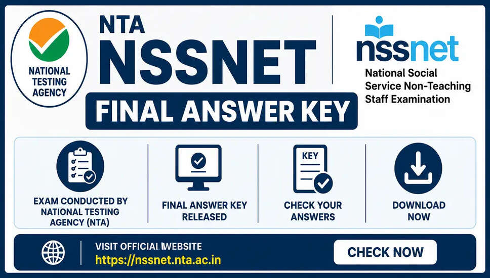 NTA NSSNET 2026 का अंतिम उत्तर कुंजी जारी