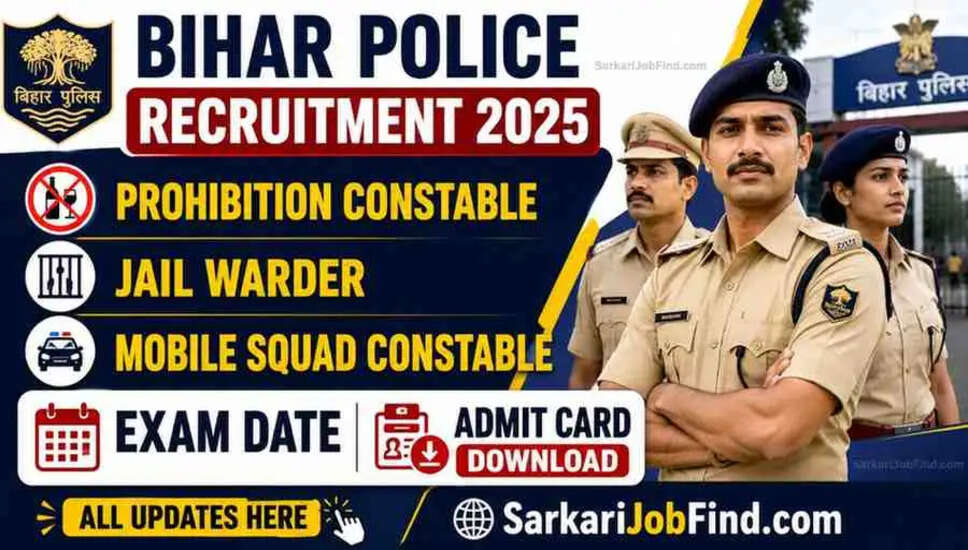 Bihar Police Recruitment 2025: Exam Dates and Details for 4128 Vacancies