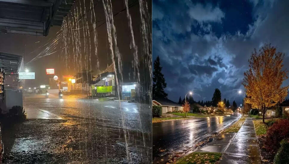 दिल्ली एनसीआर में बारिश से दिन में छाया अंधेरा