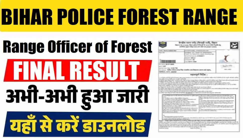 BPSSC बिहार पुलिस रेंज अधिकारी के अंक 2026 की घोषणा