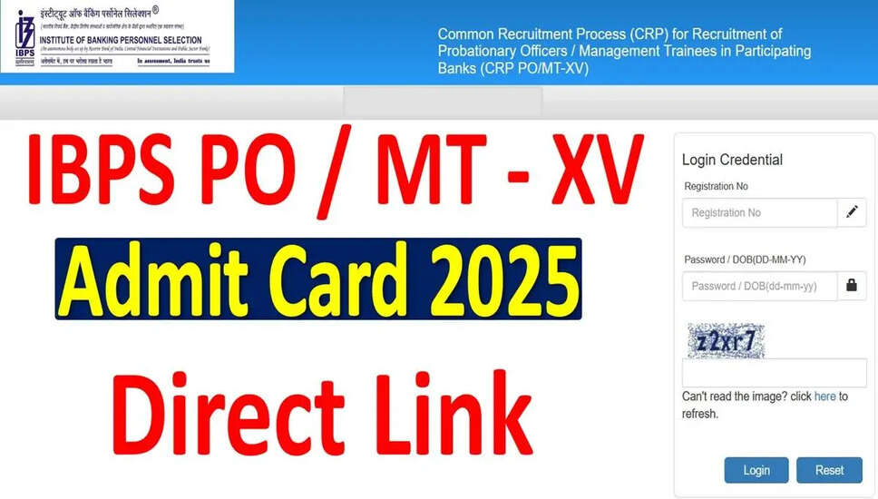 IBPS CRP PO/MT 15th Mains Admit Card 2025 Released