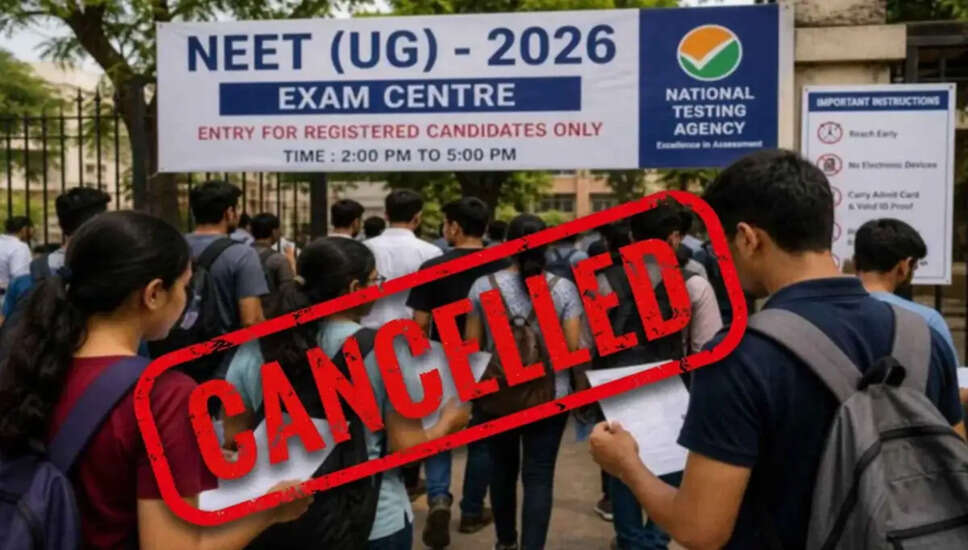 NEET UG 2026 परीक्षा रद्द, CBI करेगी जांच