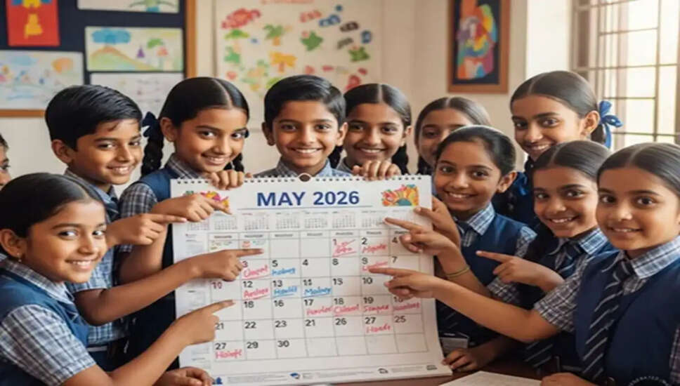 मई 2026 में स्कूल छुट्टियों की जानकारी: गर्मी से राहत के लिए तैयारियां