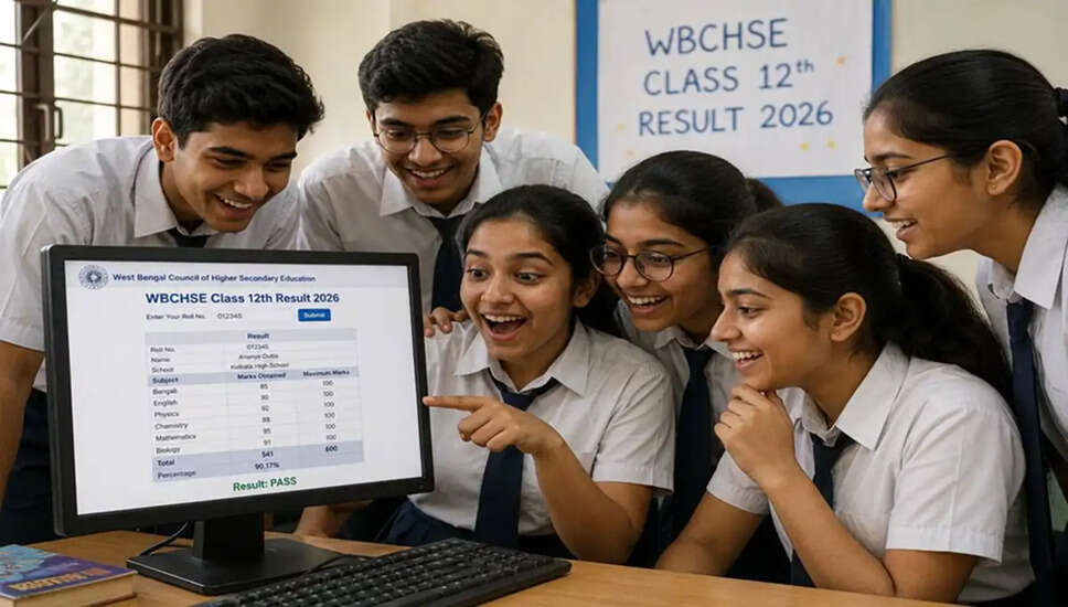 पश्चिम बंगाल बोर्ड के 12वीं परीक्षा परिणाम 2026 की घोषणा