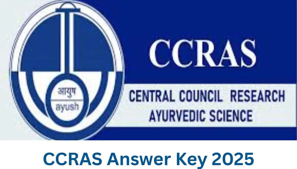 CCRAS Group A, B, C Answer Key 2026 Released
