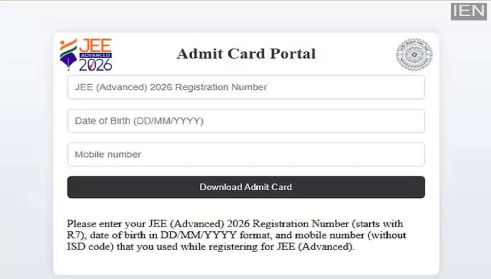 JEE Advanced 2026: Admit Card Released for Candidates
