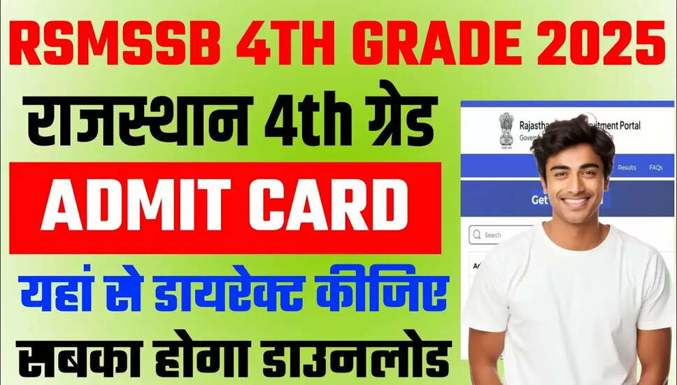 RSSB 4th Grade (Group D) Admit Card 2025 Released