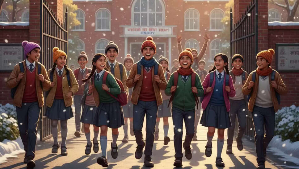 सर्दियों में स्कूलों की छुट्टियों की घोषणा, छात्रों के लिए राहत