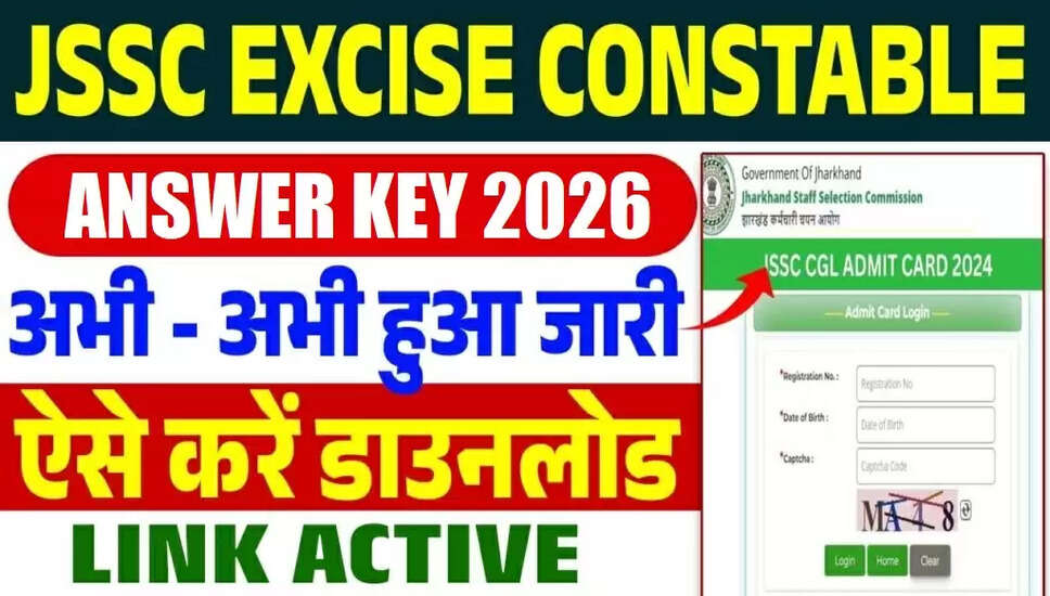 JSSC Excise Constable JECCE 2023: Answer Key Released for 583 Vacancies