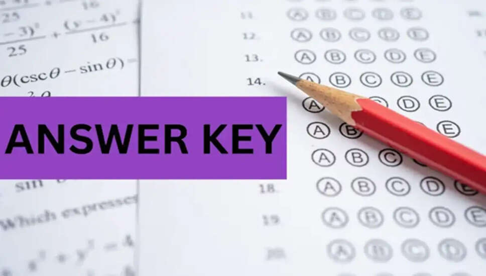 RRB द्वारा पैरामेडिकल स्टाफ परीक्षा के लिए उत्तर कुंजी जारी