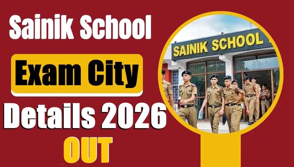 NTA AISSEE Sainik School Exam City Information for 2026