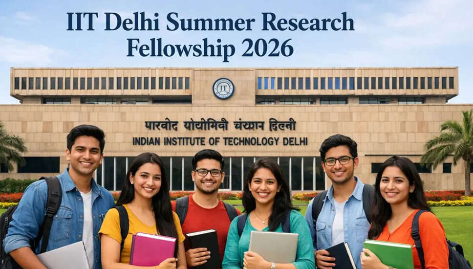 IIT दिल्ली का समर रिसर्च फेलोशिप प्रोग्राम 2026 के लिए आवेदन शुरू