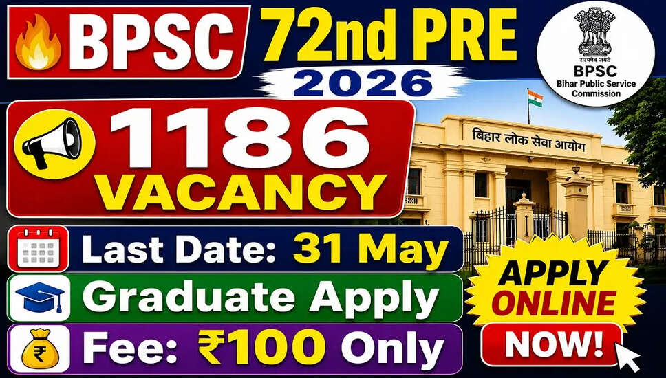 BPSC 72वीं भर्ती 2026: आवेदन प्रक्रिया और महत्वपूर्ण जानकारी