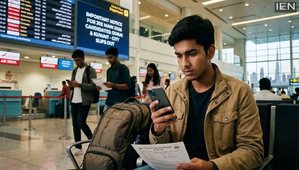 JEE Main 2026: City Intimation Slips Released for Dubai and Kuwait Students