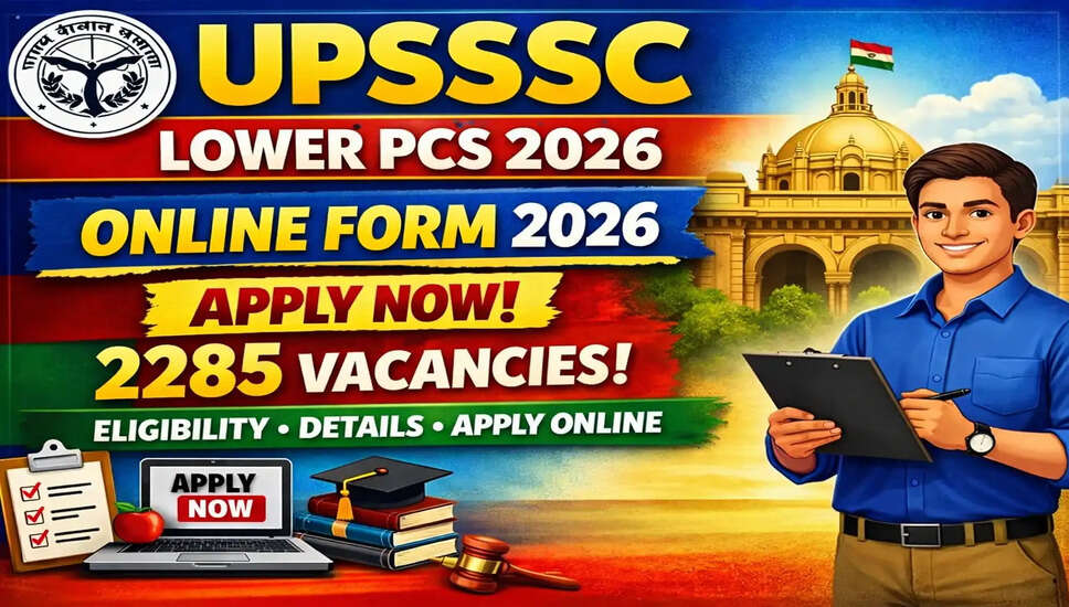 UPSSSC लोअर पीसीएस भर्ती 2026 के लिए आवेदन प्रक्रिया शुरू