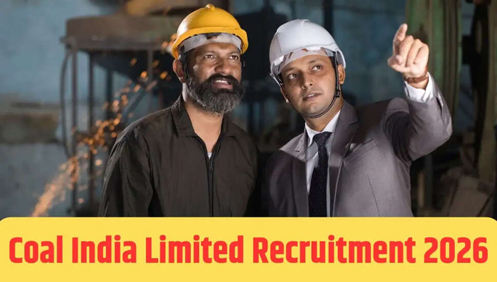 Coal India Limited में प्रबंधन प्रशिक्षुओं के लिए भर्ती की घोषणा