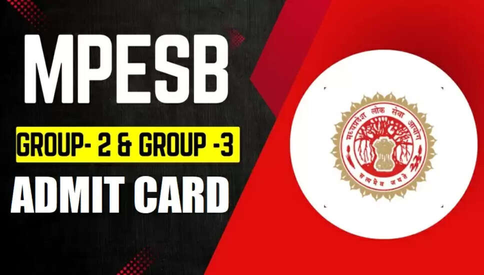 MPESB ग्रुप 2 सब ग्रुप 3 परीक्षा तिथि 2026 की घोषणा