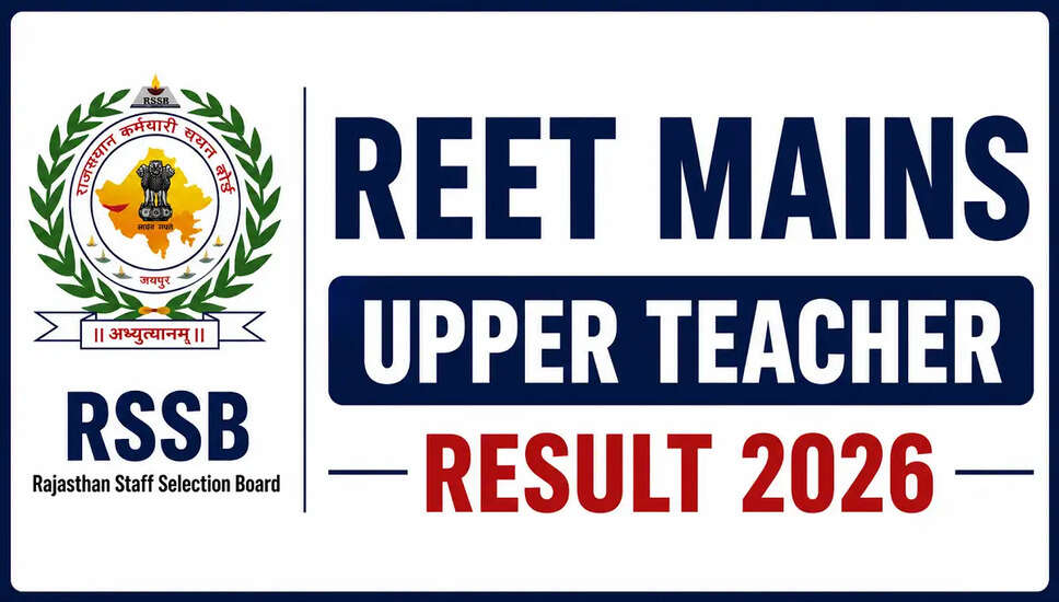 RSSB REET Mains Upper Teacher Result 2026: Complete Details