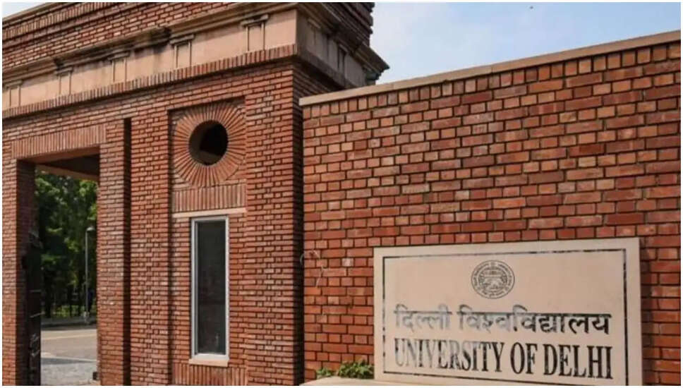 दिल्ली विश्वविद्यालय में रिसर्च पदों के लिए भर्ती की घोषणा