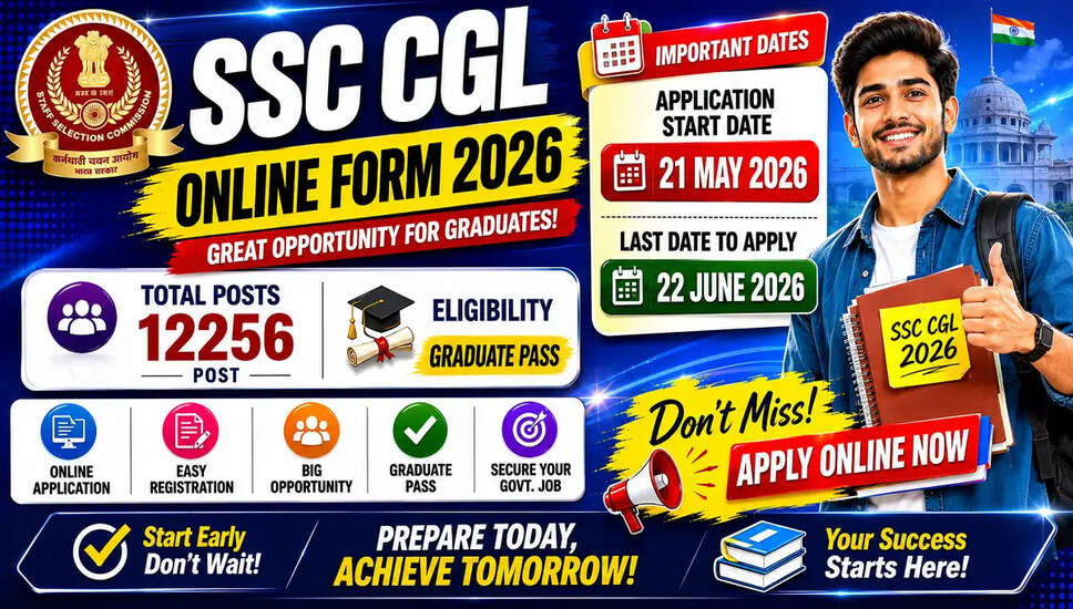 SSC CGL 2026 भर्ती के लिए आवेदन प्रक्रिया और महत्वपूर्ण जानकारी