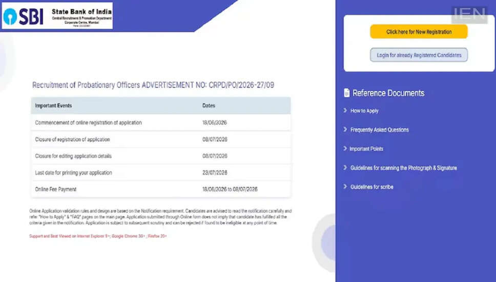 State Bank of India Launches 2026 Probationary Officer Recruitment with 1,500 Vacancies