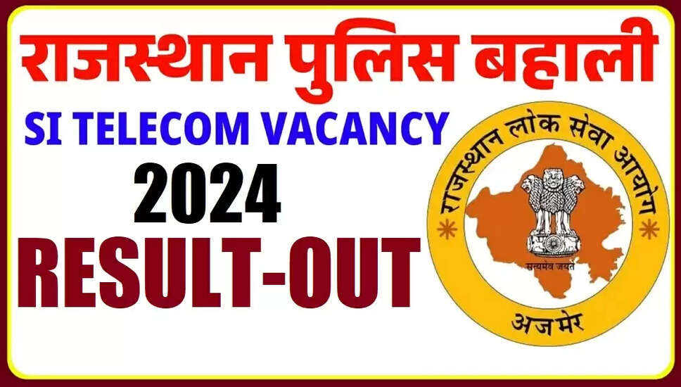 Rajasthan Police SI Telecom PET Result 2026: Download Now
