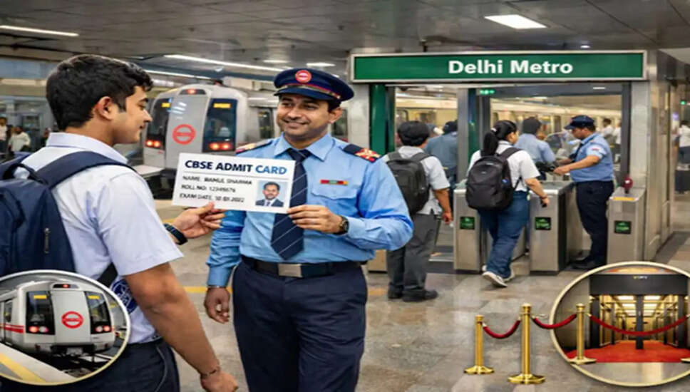 दिल्ली मेट्रो ने CBSE बोर्ड परीक्षा के लिए छात्रों को दी विशेष सुविधाएं