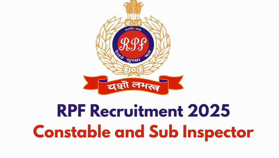 RPF कांस्टेबल PET/PMT कार्यक्रम 2025 की घोषणा