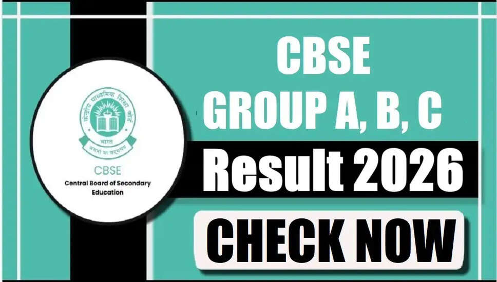 CBSE ग्रुप A, B, C टियर-1 परिणाम 2026 की घोषणा